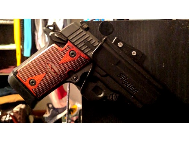 Sig Plastic Holster Mount P938/P290 by HotTabascoSauce