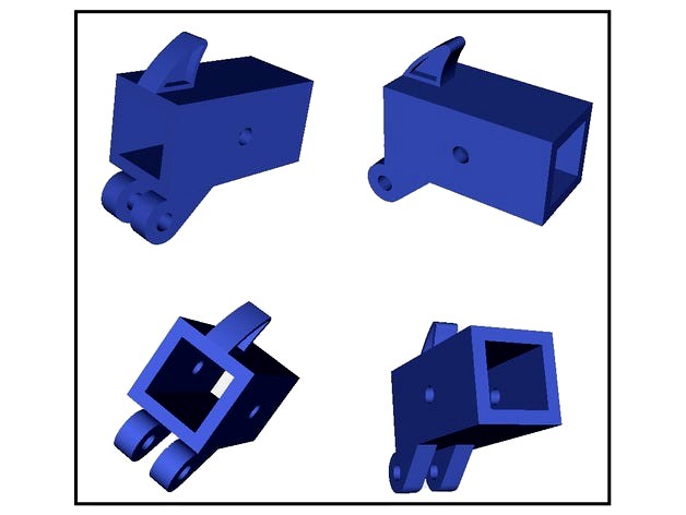 Multicopter hinge (square tubing) by 1970Gizmo