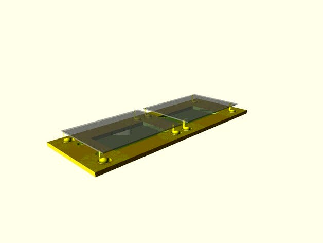 Hypercube Evolution pcb/protoboard mount by DavidPilling