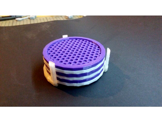 honeycomb coaster set by simplyme