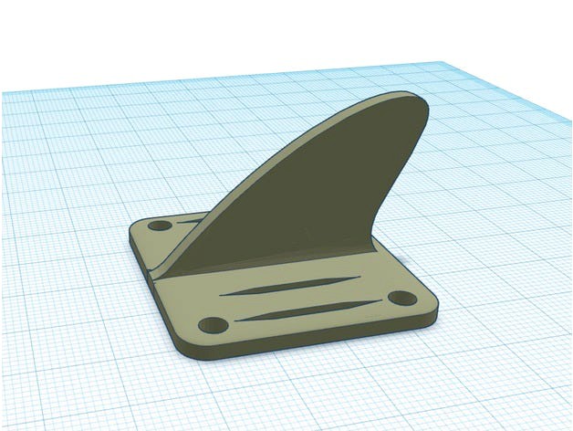Universal Shark Fin for FPV Racing Drone by francisLM