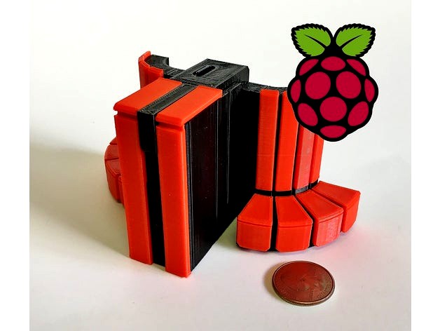Mini Cray Y-MP Raspberry Pi Zero case by RabbitEngineering