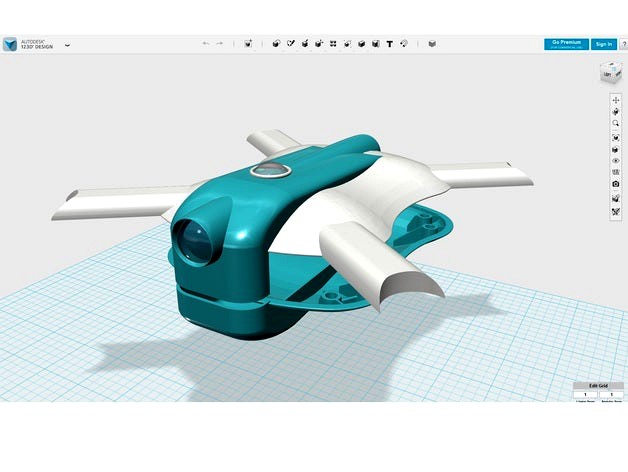 Teal Drone Concept by Sambam2u