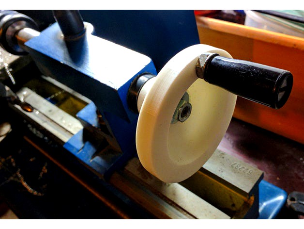 Hand Wheel for Mini Lathe by bbeaudoin