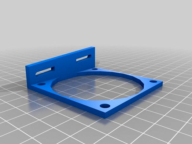Soporte Ventilador CTC PRUSA I3 PRO B by DIRT33