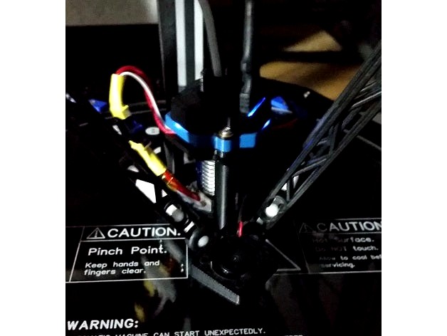 Rostock Max V3 - E3D Hotend Platform by Terefenko