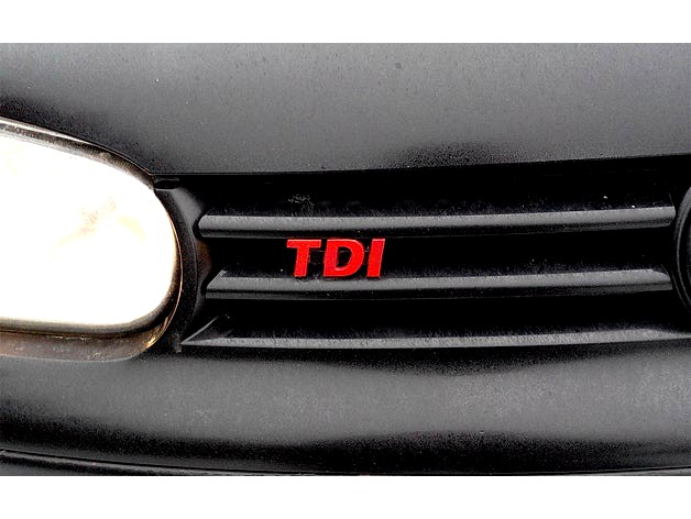 VW Golf IV TDI front grill badge logo by Tomczi1811