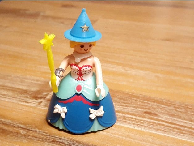 Playmobil fairy hat and magic wand by marcfdx