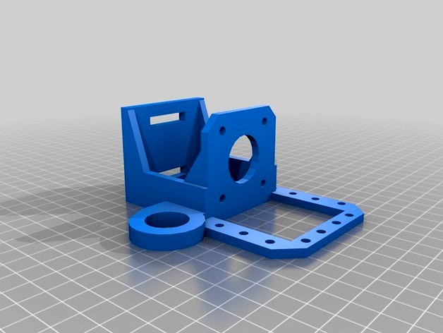 mk8 extruder holder with capacitive level sensor by ugurustun