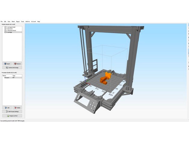 AM8 build plate for simplify3d (Anet A8 mod) by BLV
