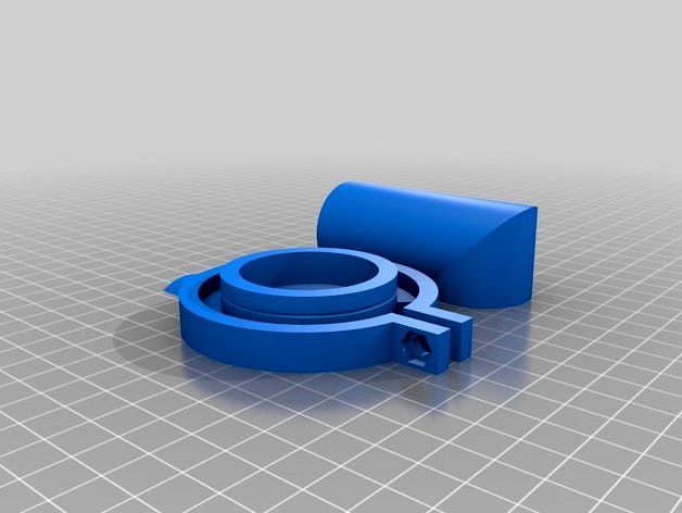 grey water to 32mm spiral hose adapter for Rimor motorhome by Chameo