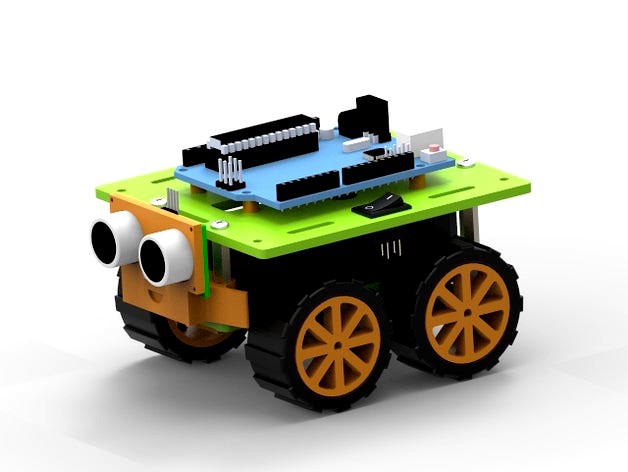 4WD Smart Car (Arduino, N20 motor) by metshein