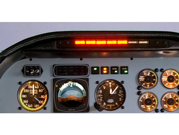 Beechcraft Baron B58 Main Annunciator Panel by Zenon
