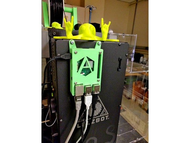 Raspberry Pi Model 3 Case for Lulzbot Taz 6 by ApertureEngineering