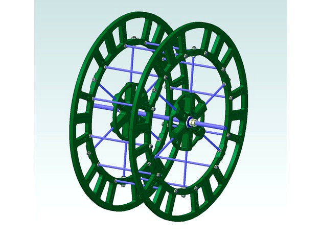 mounted filament spool v3 by Zemciko