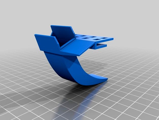 Simpler fanduct for wanhao duplicator i3 (v2.1) by fdev31