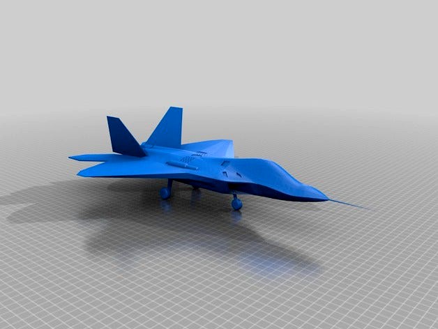 F22 Raptor scale model by bramesh501