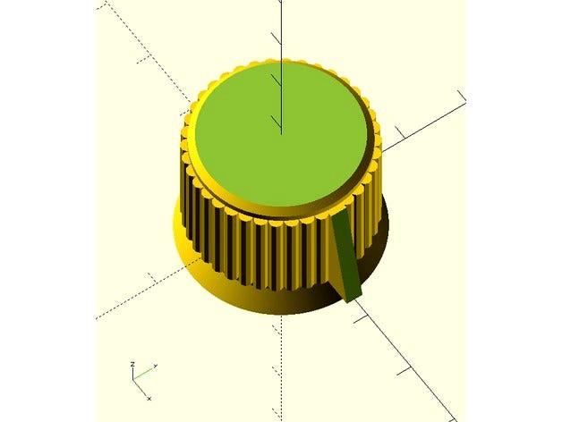 Military-Style control knob with pointer by grotto2