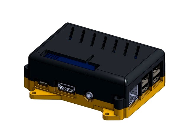 Adafruit + RasberryPi Servo Hat Case by jferguson368