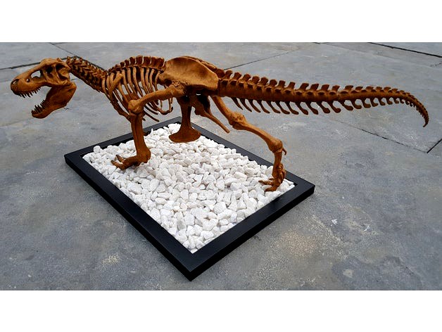 T-Rex Skeleton Femur Adjustment for different stance by Djondb