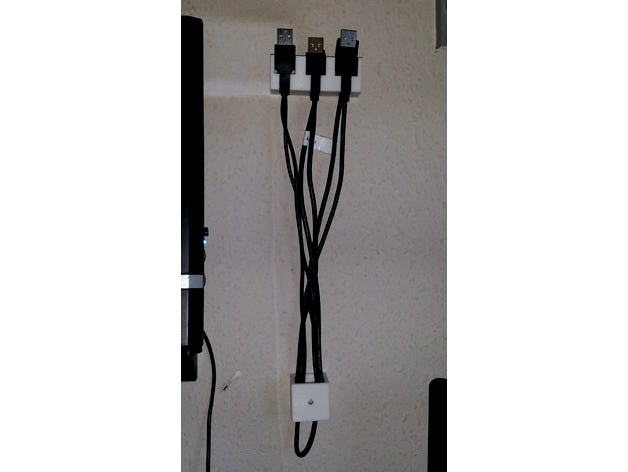 Wandhalterung für USB Kabel by aruba68