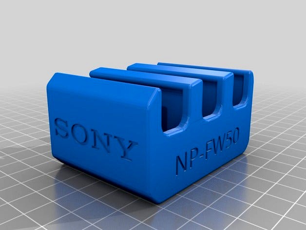 Sony NP-FW50 3-Battery Holder by rodskogj