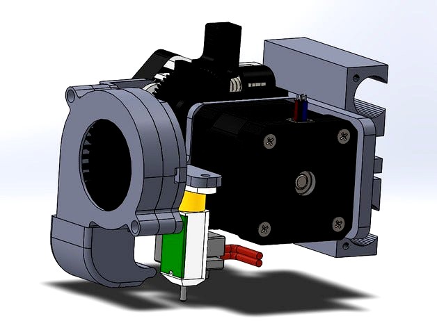 Titan Aero mount + Bltouch for Prusa I2 I3 P3steel by Campy