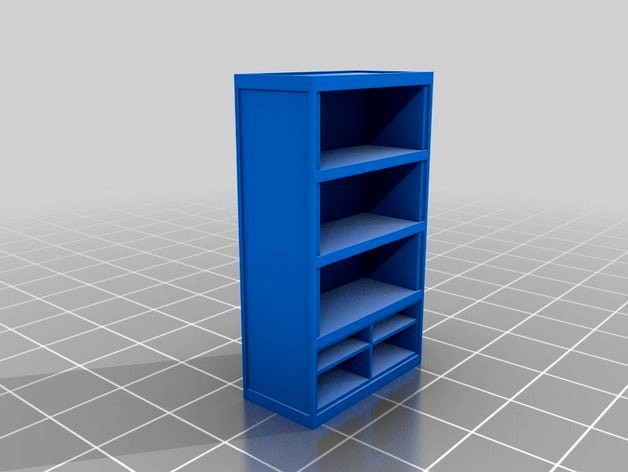 Board Games Props - Bookshelf with drawers by Black_Raven
