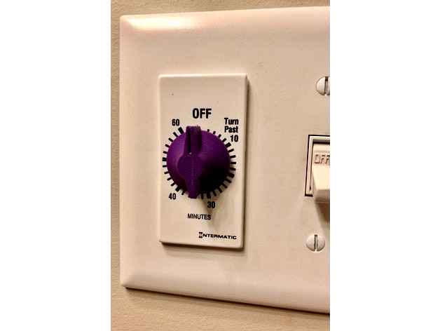 Timer replacement knob - Intermatic wall timer by Djones1t
