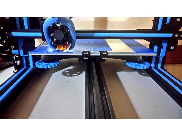 Creality CR-10 X axis horizontal leveling rulers system by mdiez