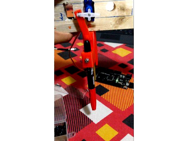 Rotational to linear motion using servo   by sjagjotsingh