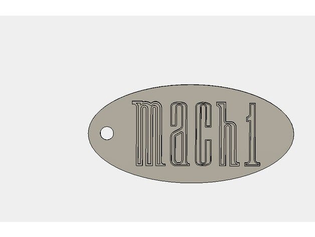 Mach 1 Mustang lettered keychain by spraybelly