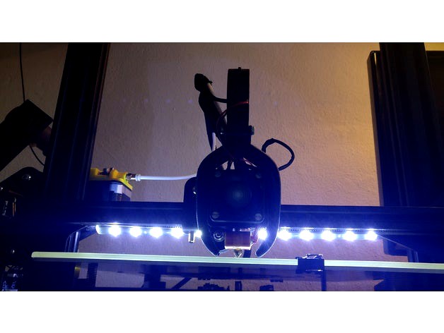 CR-10 led strip holder by Lars_