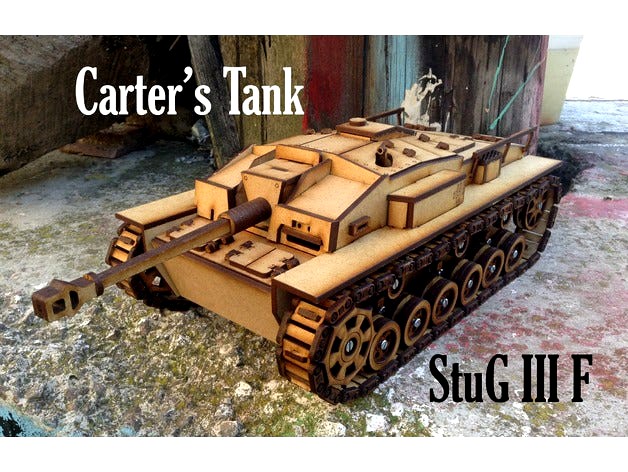 Lasercut StuG III Ausf. F by JackCarter