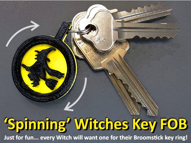 Spinning Witches Key FOB by muzz64