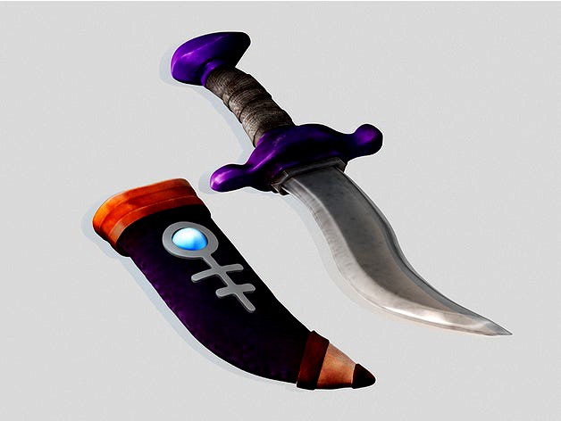 Chrono Cross - Kid's Dagger and Scabbard  by GioDesign
