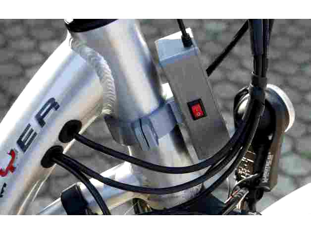 Battery Box for Bicycle to support PNA (Navi), Mobile, ... (devices that can get power via USB) by TuxMan