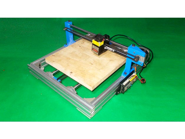 040-Homemade Laser Plotter Draw Mill 3D Printer Drawing Arduino Robotic DIY XY Axis Slide Linear Frame  by doitverything