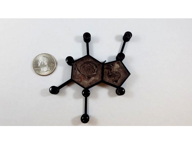 Chocolate Molecule Fillable Pendant by Jessiefox