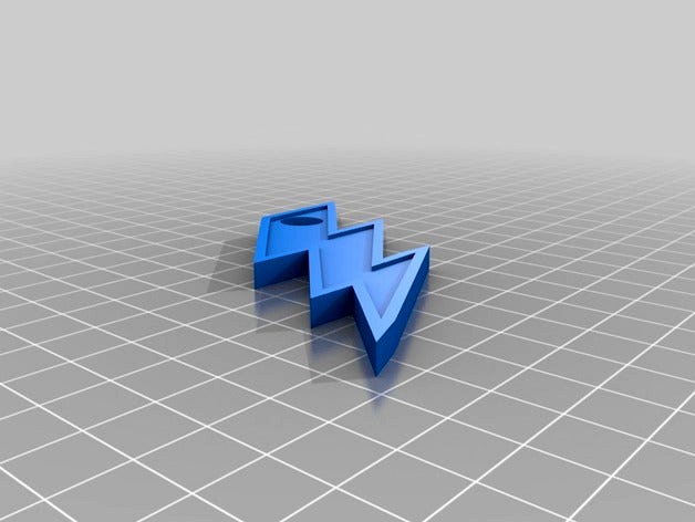 Lightning Bolt Keychain by Black_Raven