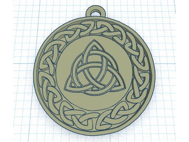 Celtic Knot Pendant or Keychain by retroviral