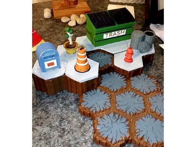 Hex Terrain City Set 1 by mrhers2