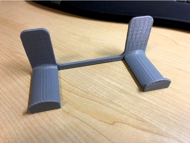 Wall Mount Dual Hooks - Inspired by Phil Barrenger's Headphone Holder by shroppy