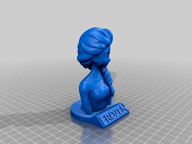 FROZEN ELZA BUST by atanaildo