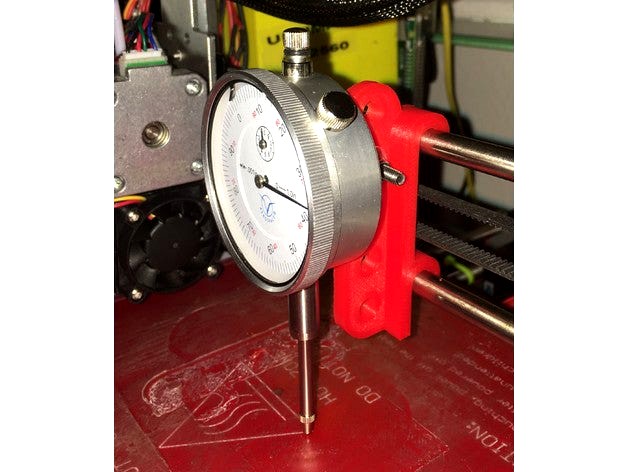 Dial Indicator Mount for Prusa i3 by FPV_Pilot