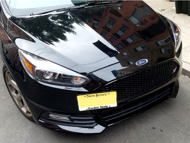 Ford Focus ST Front License Plate Bracket by zggis