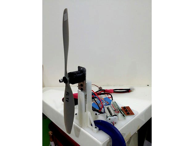 Thrust Meter Stand from Kitchen Scale by edwardchew