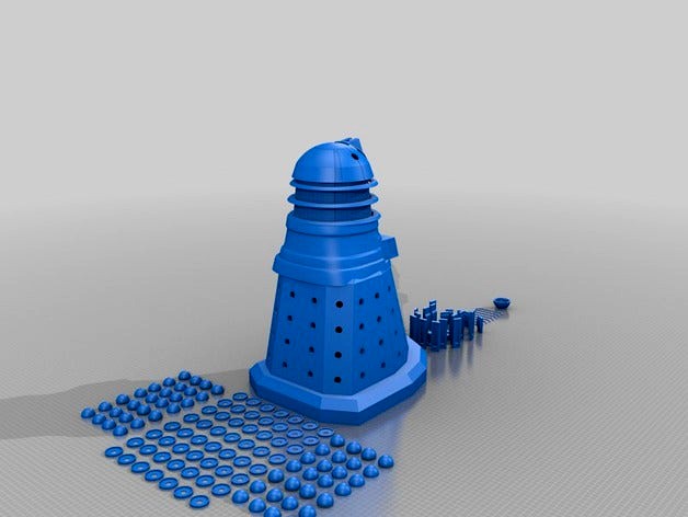 Motorized RC Dalek Model by tlmxcpmpp