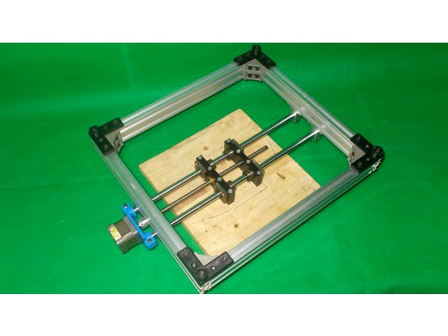 090-Homemade Router Milling CNC Laser Plotter 3D Printer Machine DIY Y Axis Slide Bed Base Frame  by doitverything