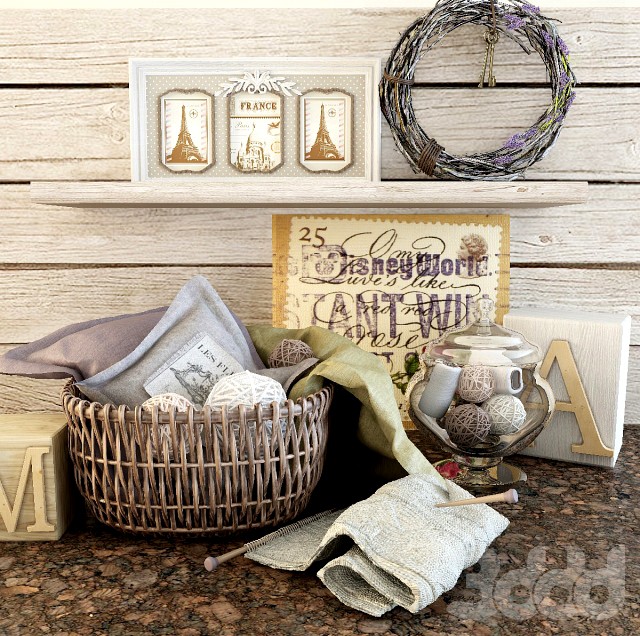 Декор с корзиной